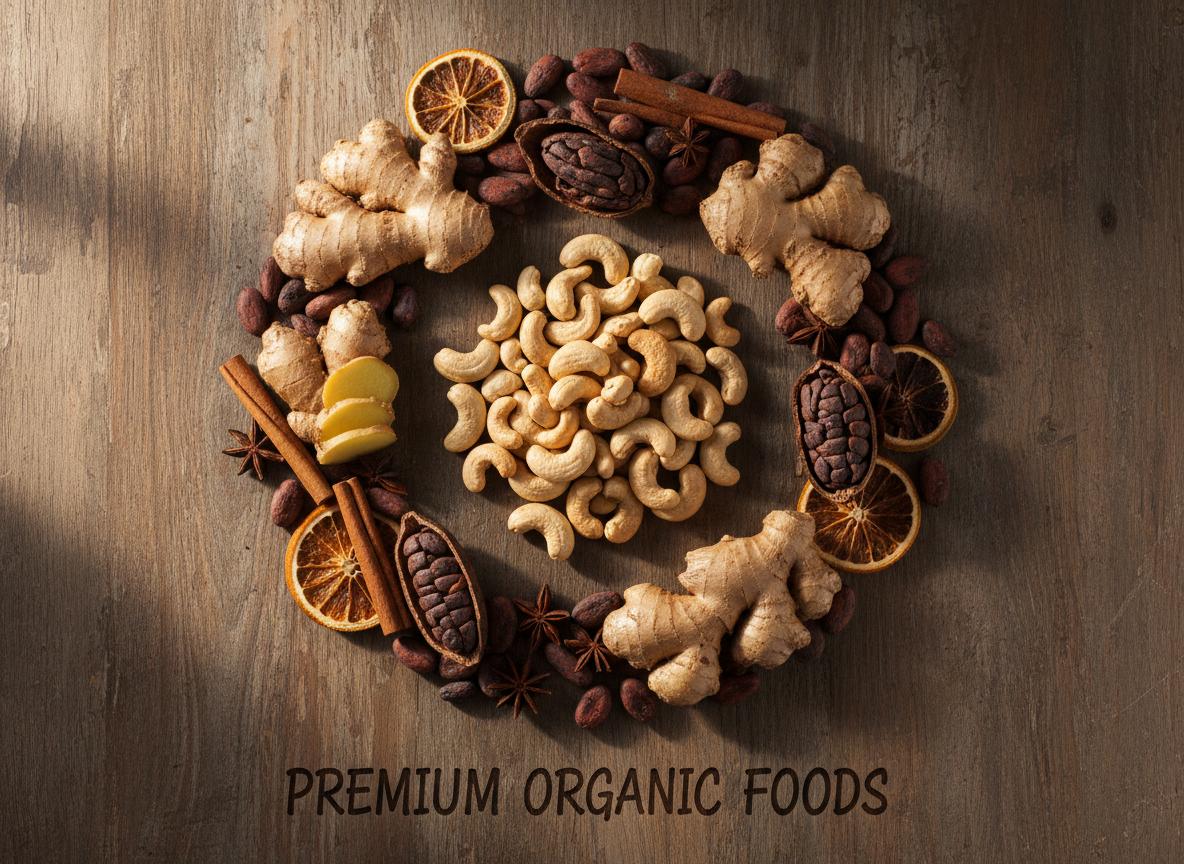 Natural Products Collection - Cashew, Ginger, and Cocoa